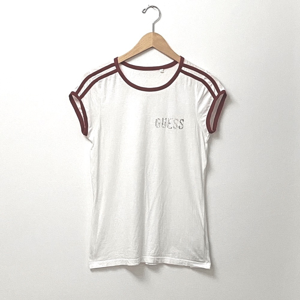 Guess Ringer Cap Sleeve Shirt